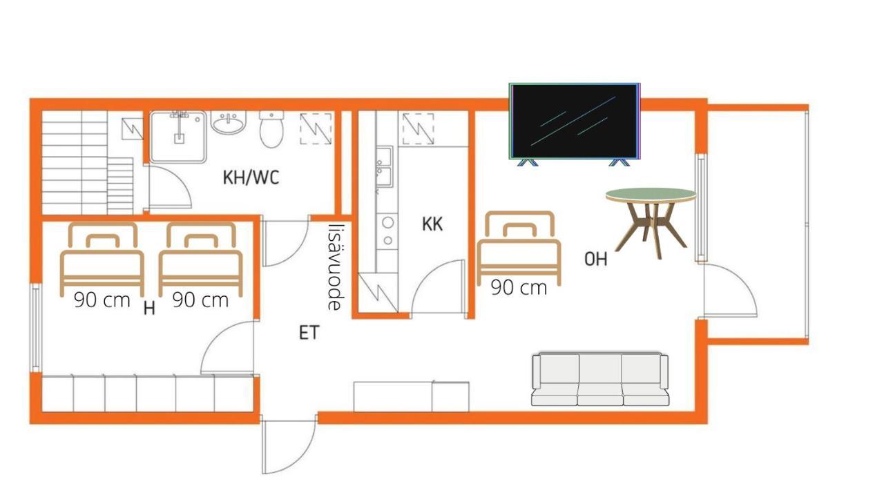 Niinivaara Apartment Saunallinen Ja Ilmastoitu Majoitus Joensuu Zewnętrze zdjęcie